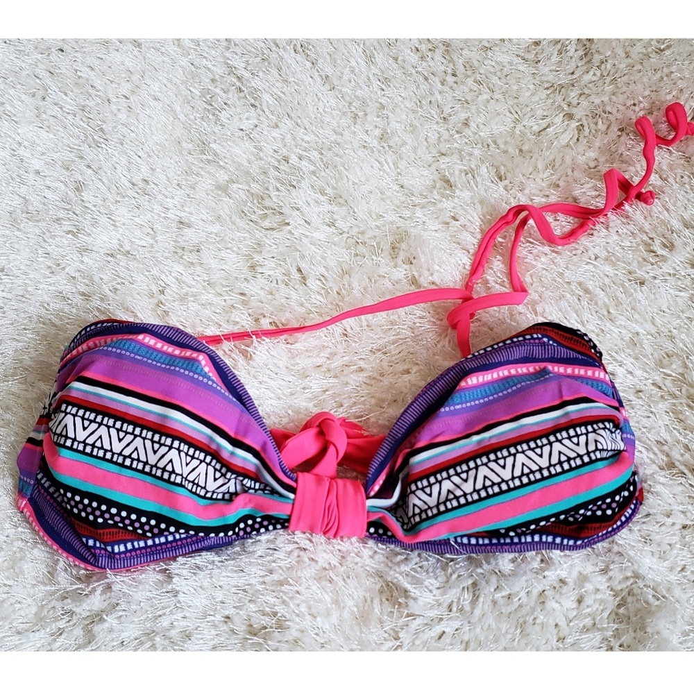 Xhilaration | Bandeau Stripe Bikini Swim Top
